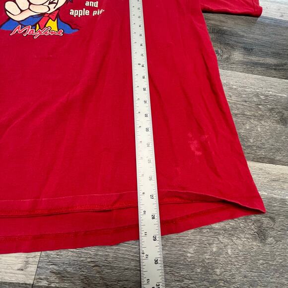 Vintage 90s Maxine Im‎ Proud To Be An American Mens XL Funny Patriotic T-Shirt - Picture 8 of 9